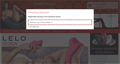 Desktop Screenshot of erotikplaza.hu